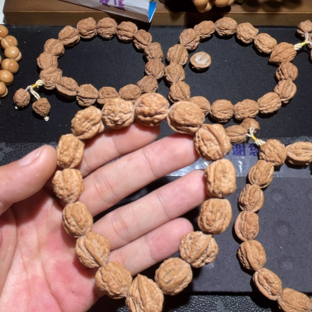 秋****文玩核桃手串嵩山蛤蟆头无削尖无泡药原皮