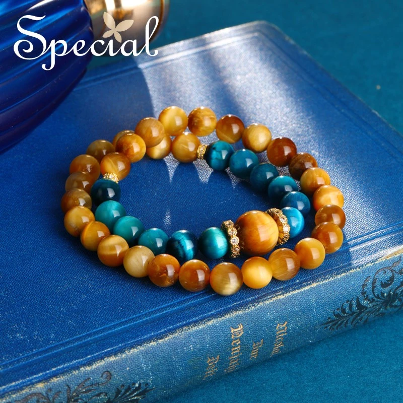 合金手链 special手工时尚多层虎眼石小众气质手链手串命中注定