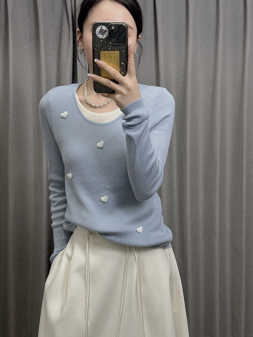 春季时尚假两件上衣