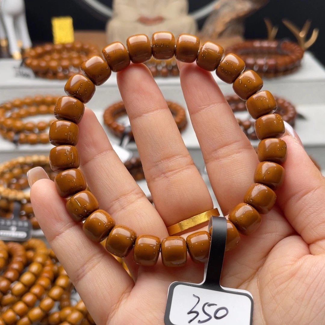 手串紫金鼠紫金鼠实心道珠9.6全品