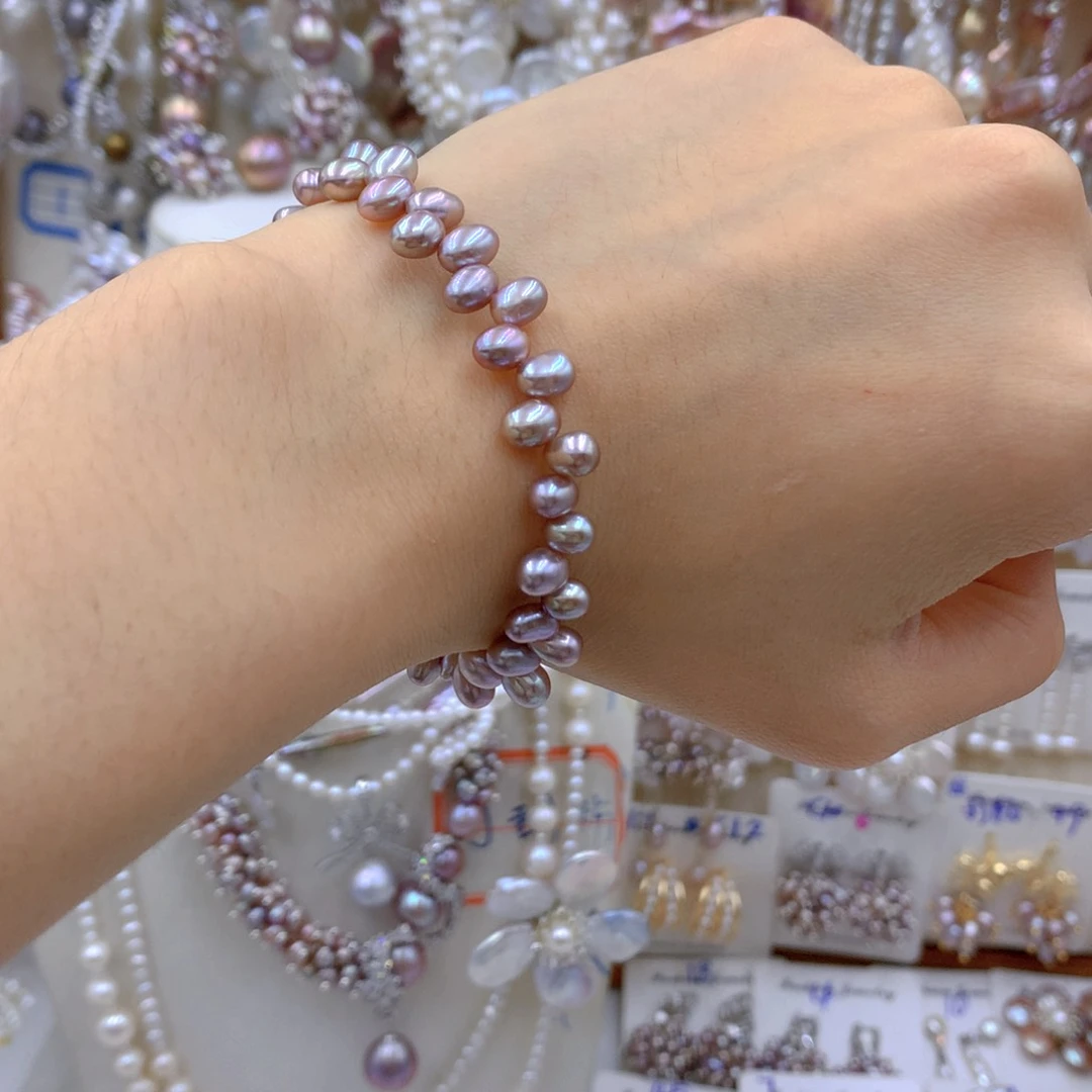 淡水珍珠耳饰银S925镶嵌@***?