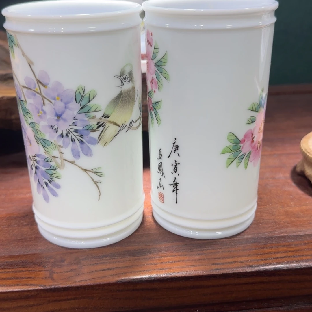 壶杨*福利炸福利一对纯手绘滑石子