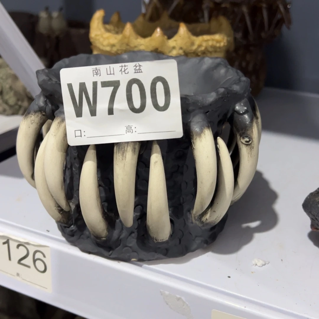 瓶读*景德镇手捏花盆摆件