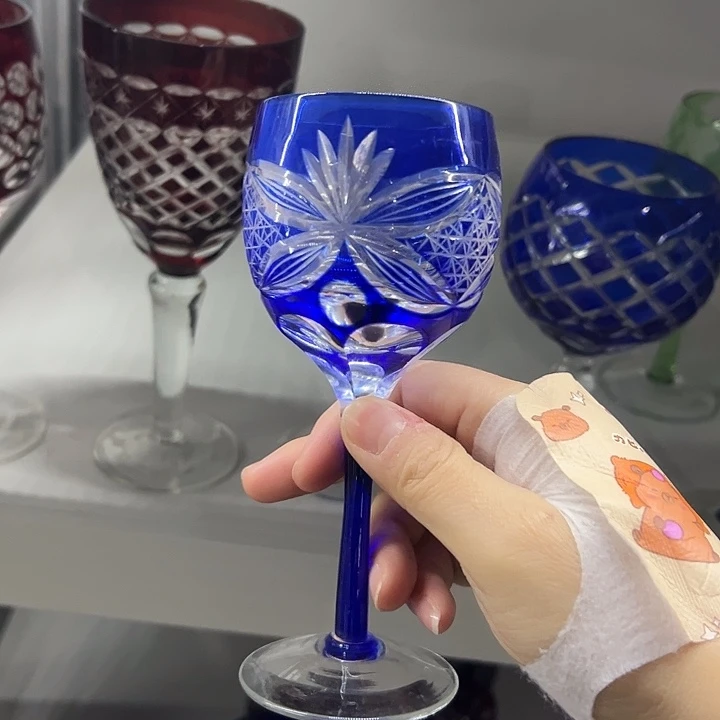 水晶玻璃平底款微瑕一个