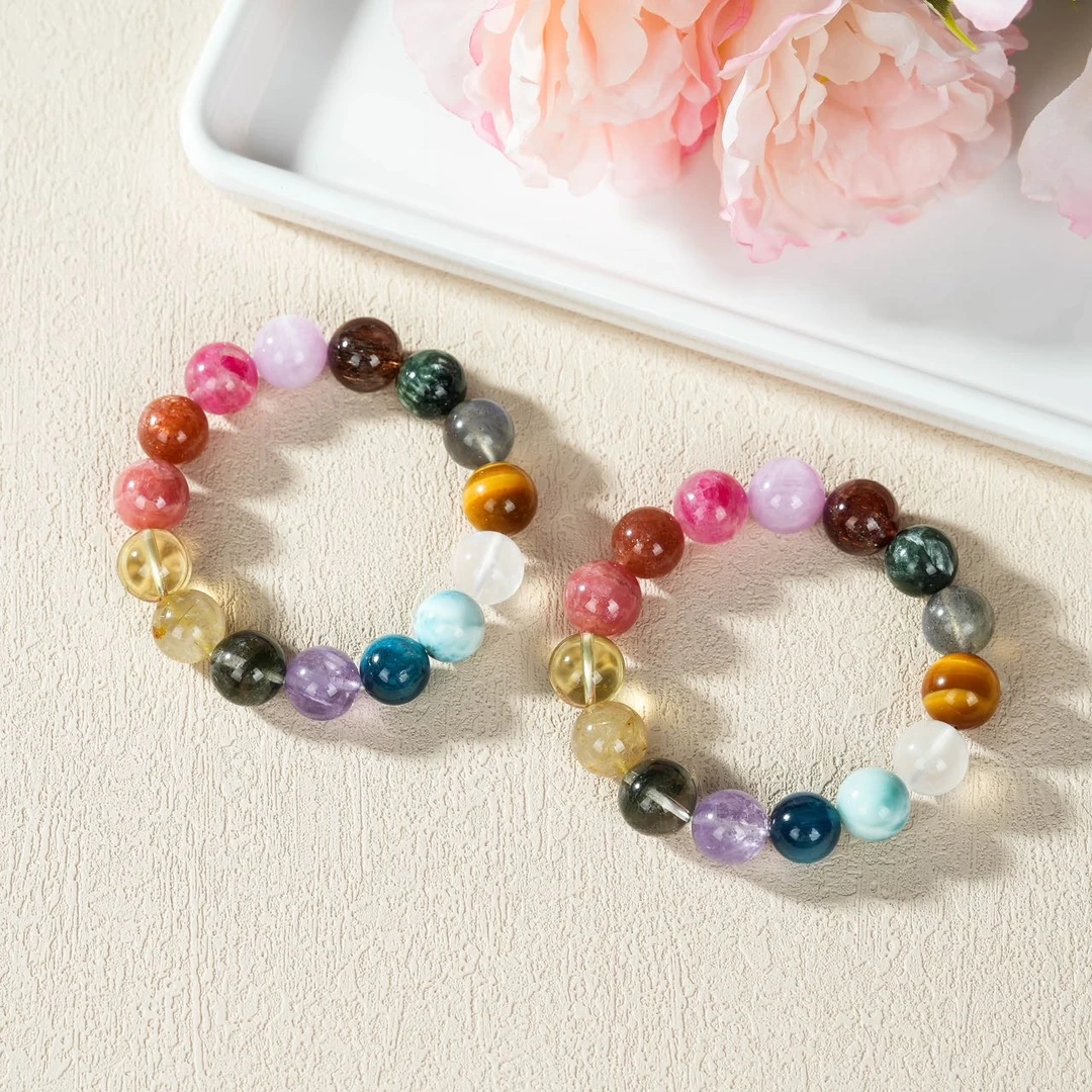 【云上叙】水晶多宝单圈手串-多样性发其一-约13mm-V70571-K（商城）