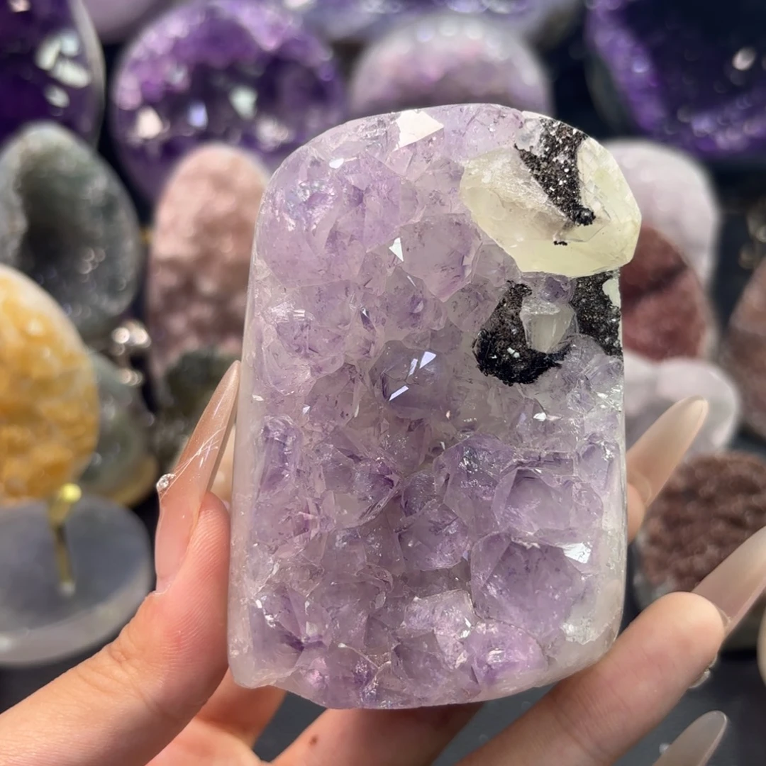 大型摆件（非配饰）未镶嵌紫晶晶镇