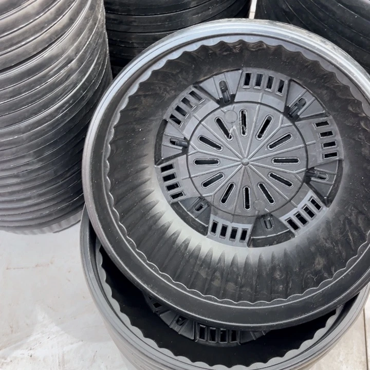 树脂黑聚宝盆口25高10一组12