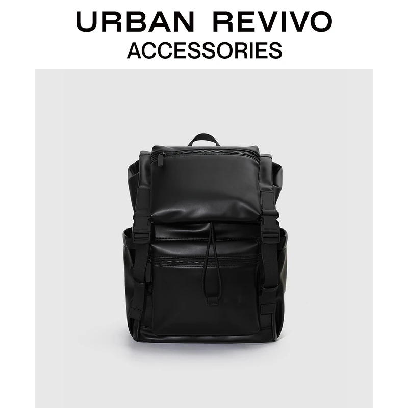 URBAN REVIVO2025秋季新款男士商务通勤风背包UAMB50137