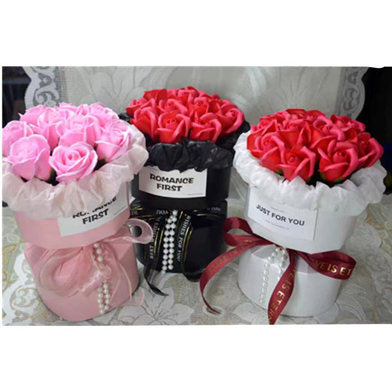 成品花束生日礼物仿真永生花玫瑰花送女友闺蜜母亲节亲人节女神节