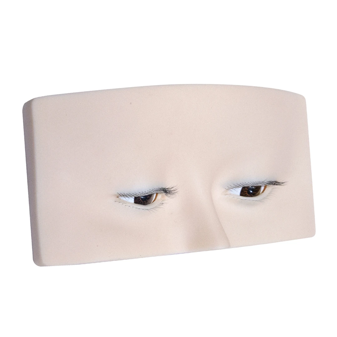 美睫师嫁接假睫毛教学练习用三层睫毛模特头可提拉眼皮种植睫毛