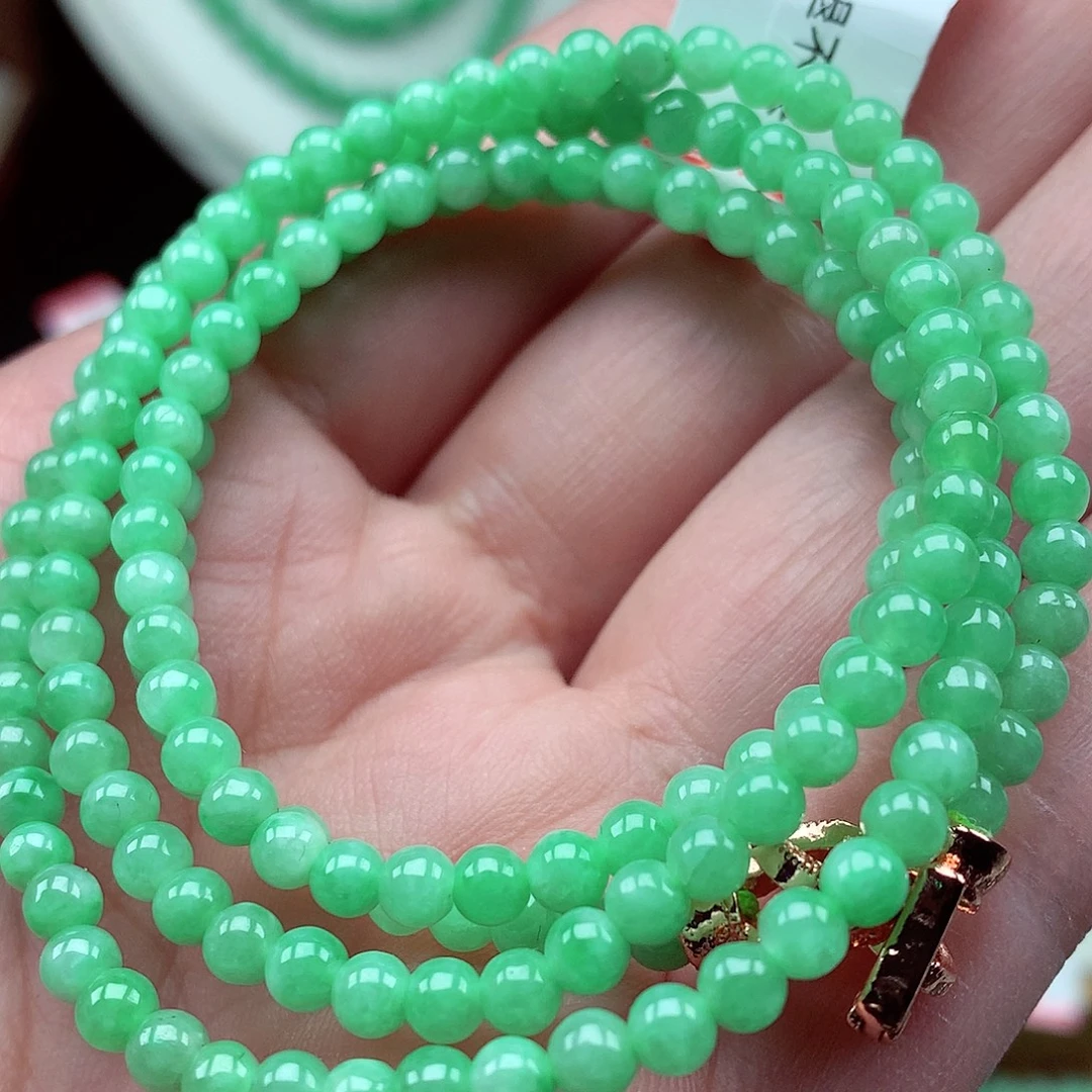 翡翠未镶嵌毛衣链