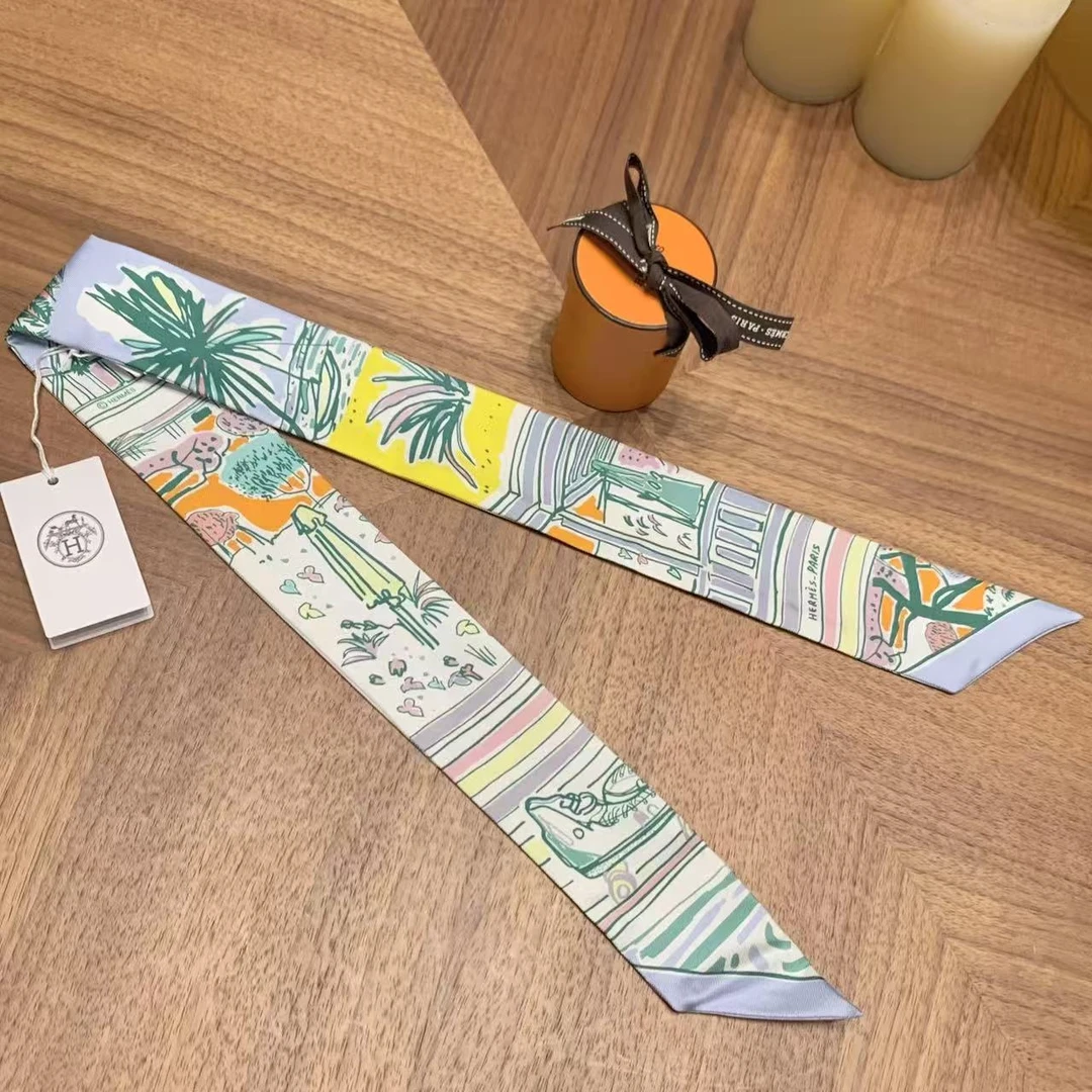 未使用 Hermes/爱马仕 壹臻/沙滩twilly丝巾 29446280