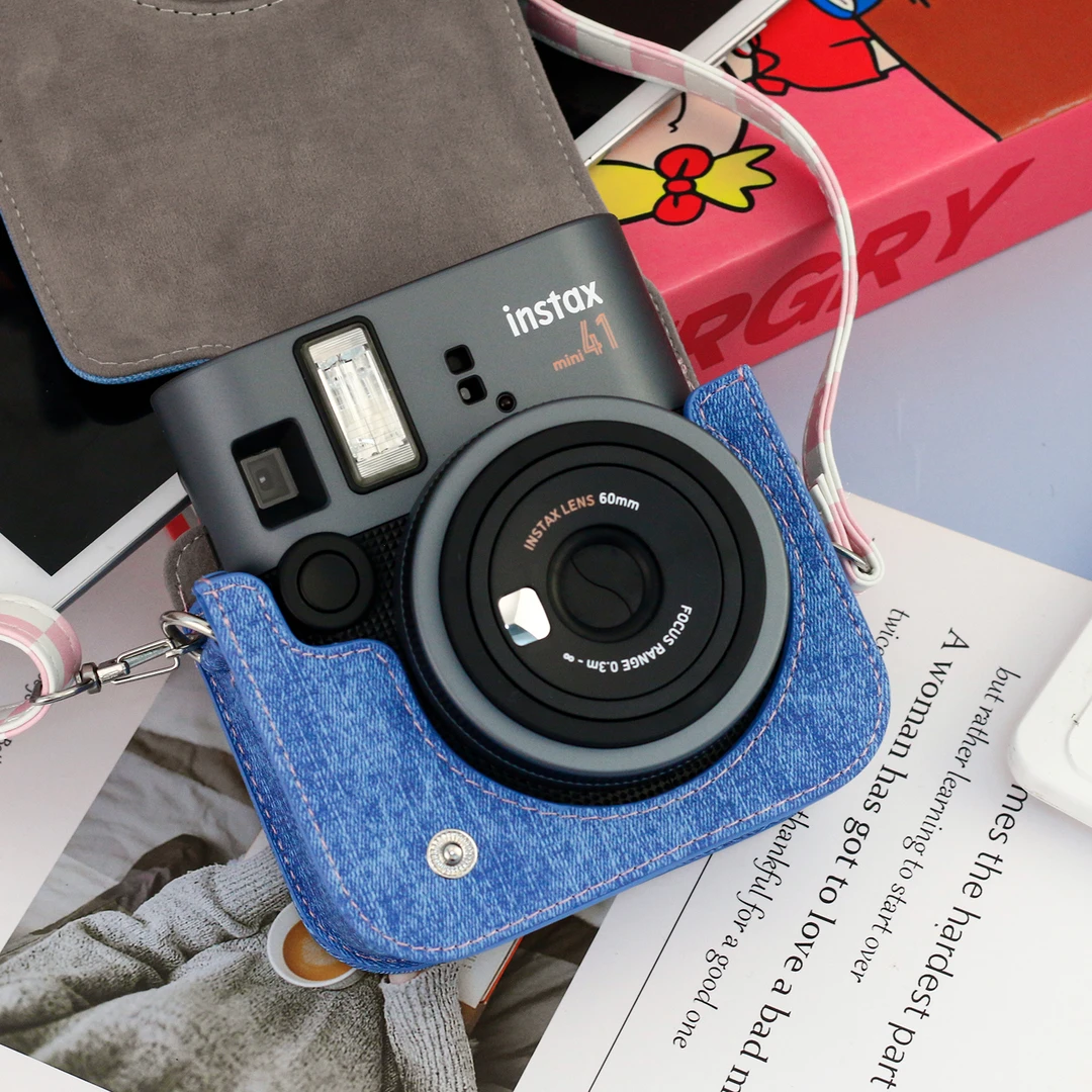 mini41拍立得保护套壳甜心牛仔相机包instax甜酷收纳包配件