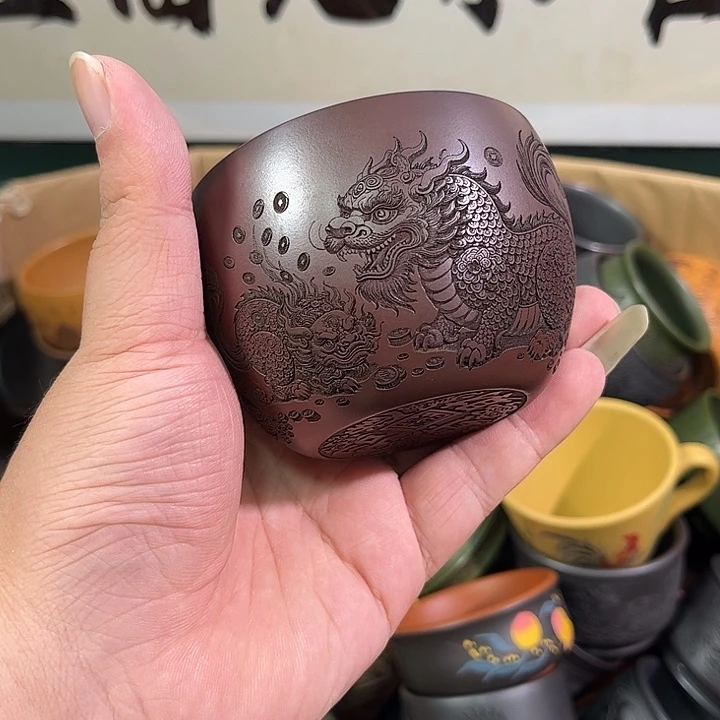 茶杯紫砂全手工紫砂主人杯