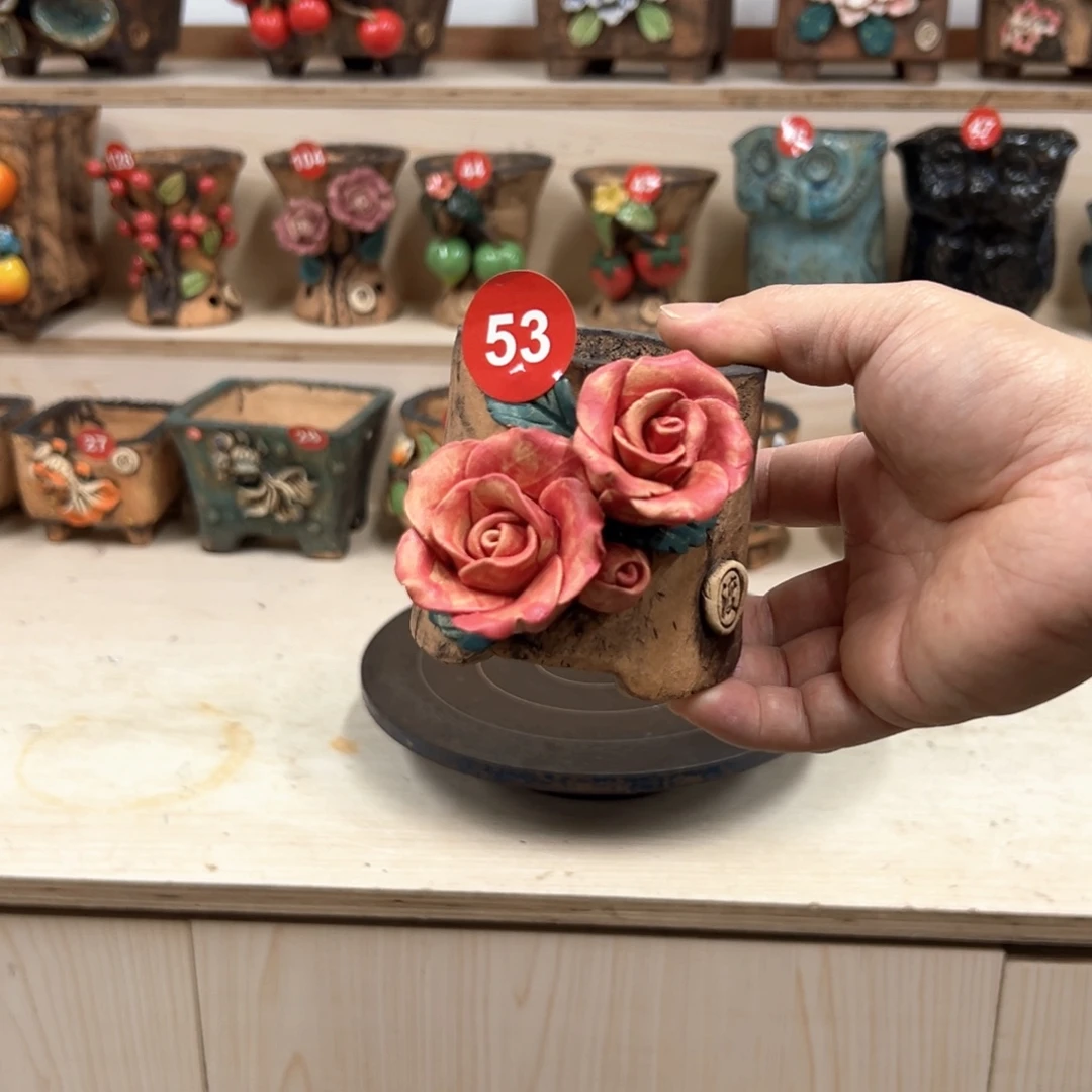 花盆紫砂53号内口径6高8