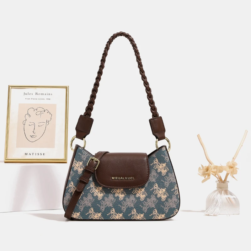 ZAR&PUILR/查瑞娜新款女士时尚百搭小众轻奢潮流腋下单肩斜跨包包