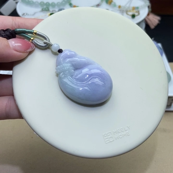 颈饰未镶嵌翡翠钱袋子