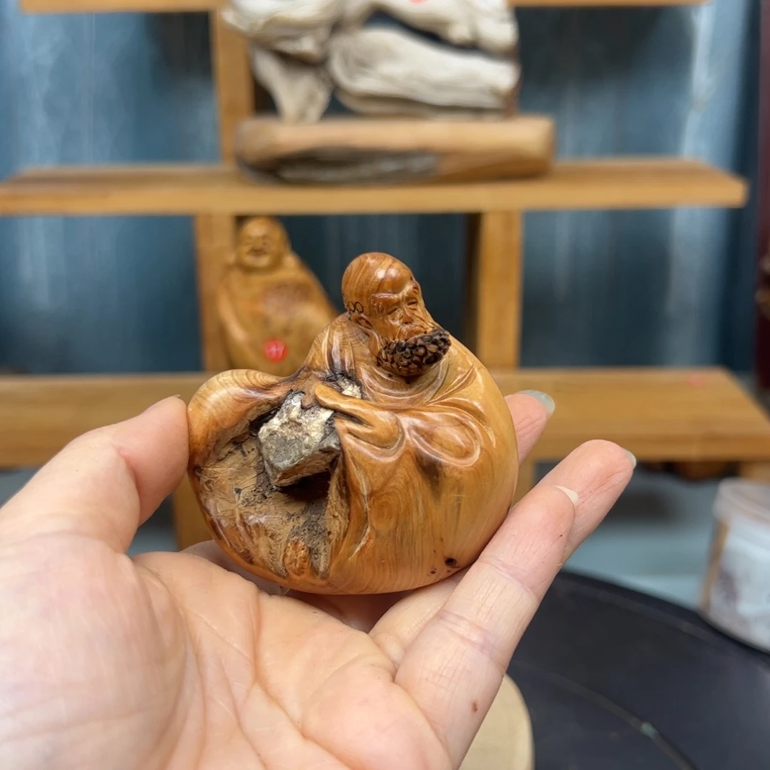 木十*崖柏木摆件手把件，