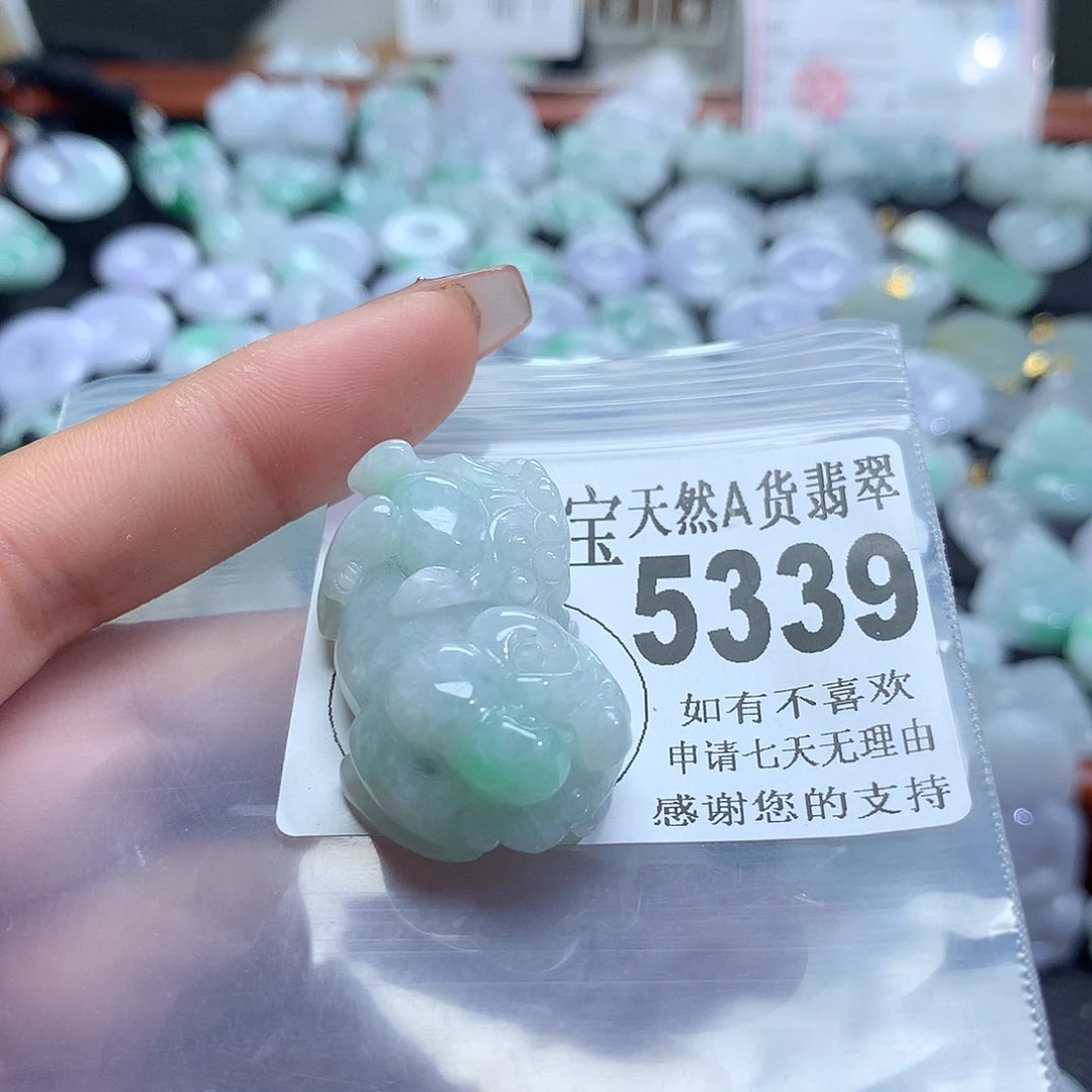 翡翠未镶嵌颈饰，