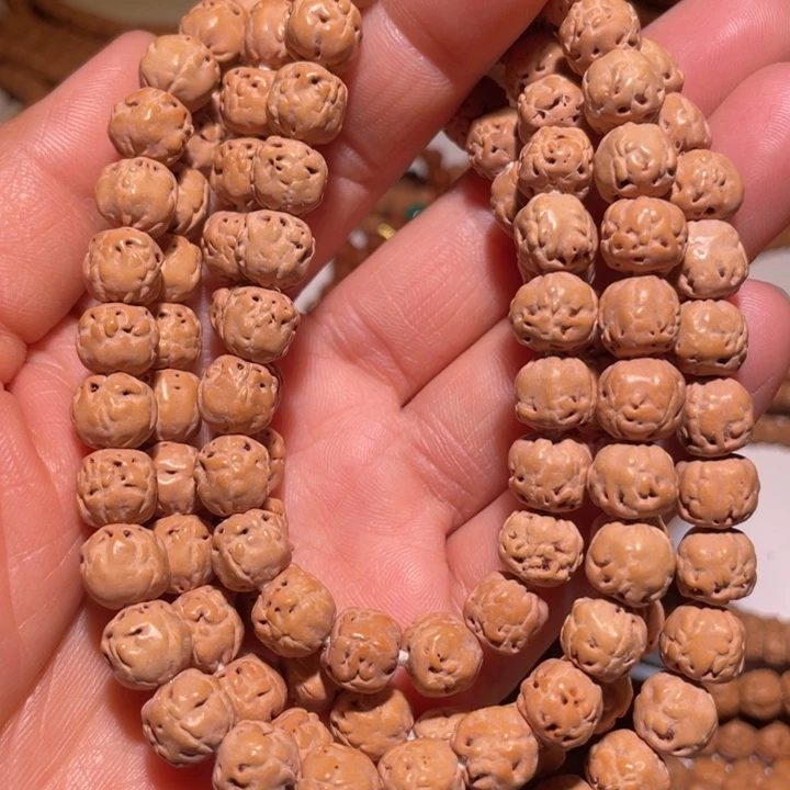 白玉菩提手串原桩佛手9+