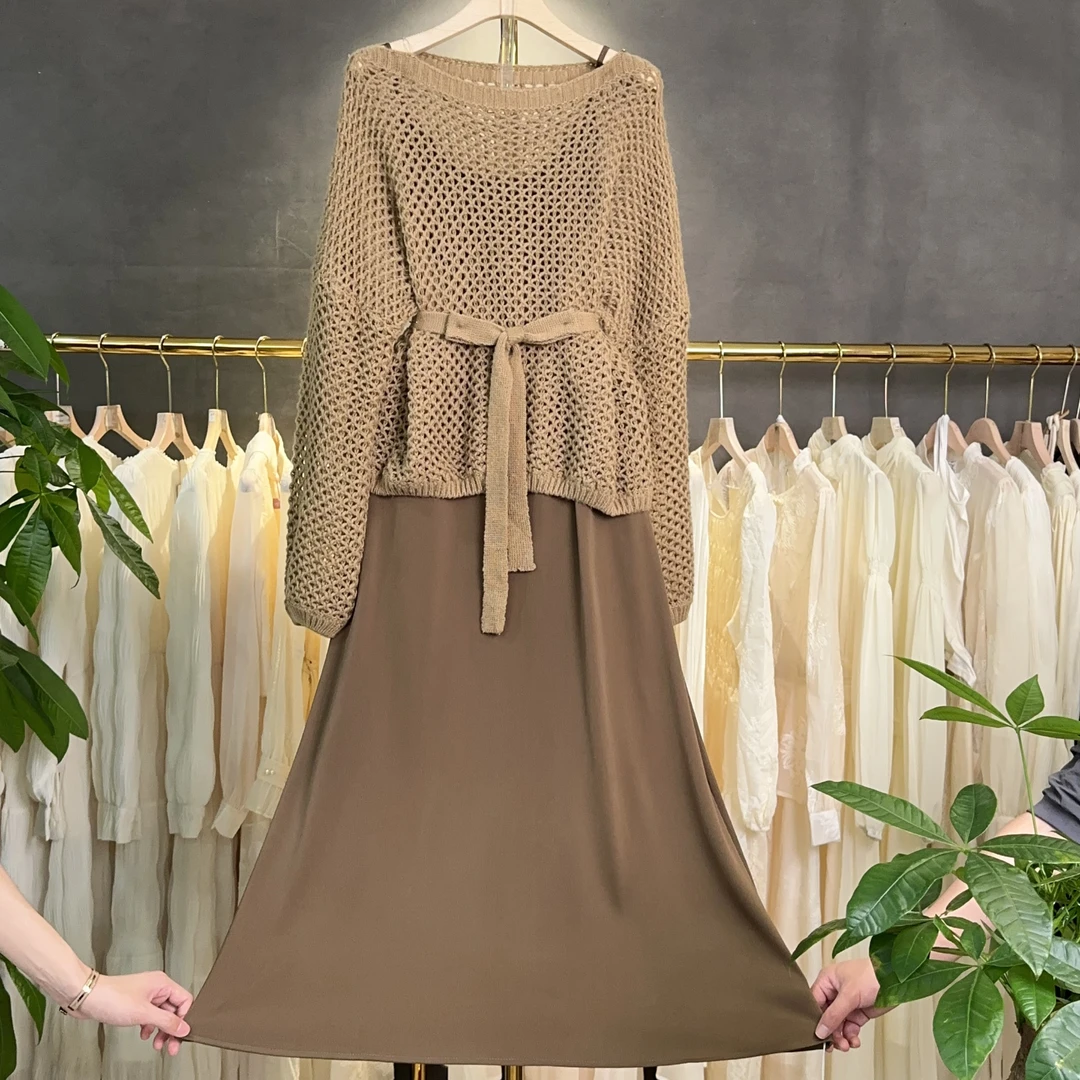 现货【RG2482】2025年新款时尚气质百搭减龄显瘦新款连衣裙