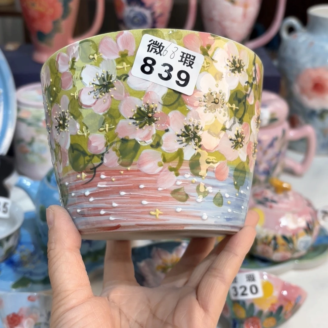 景德镇手绘高温釉下彩陶瓷茶具