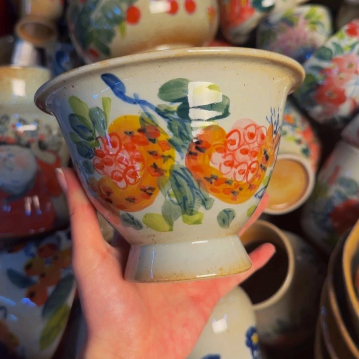 瓷片景德镇陶瓷手工手绘福利