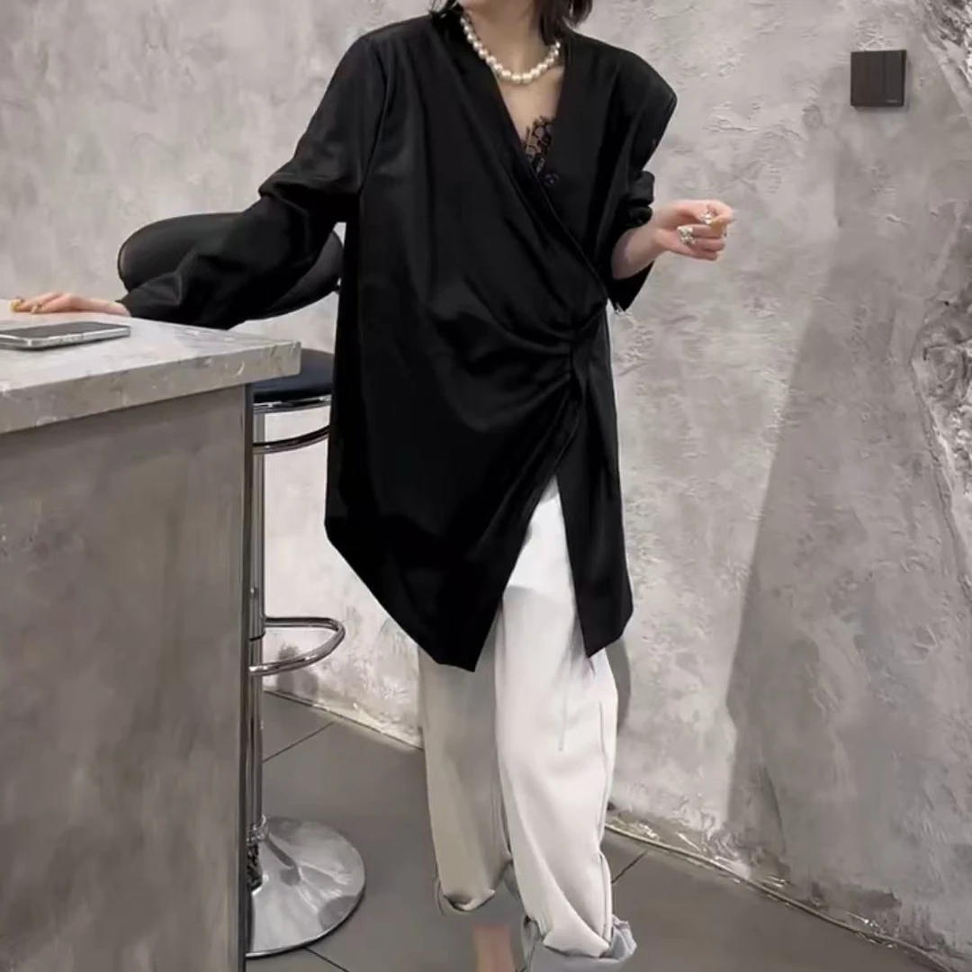 2025春季新款时尚显瘦气质女士网红洋气两件套百搭款D7370