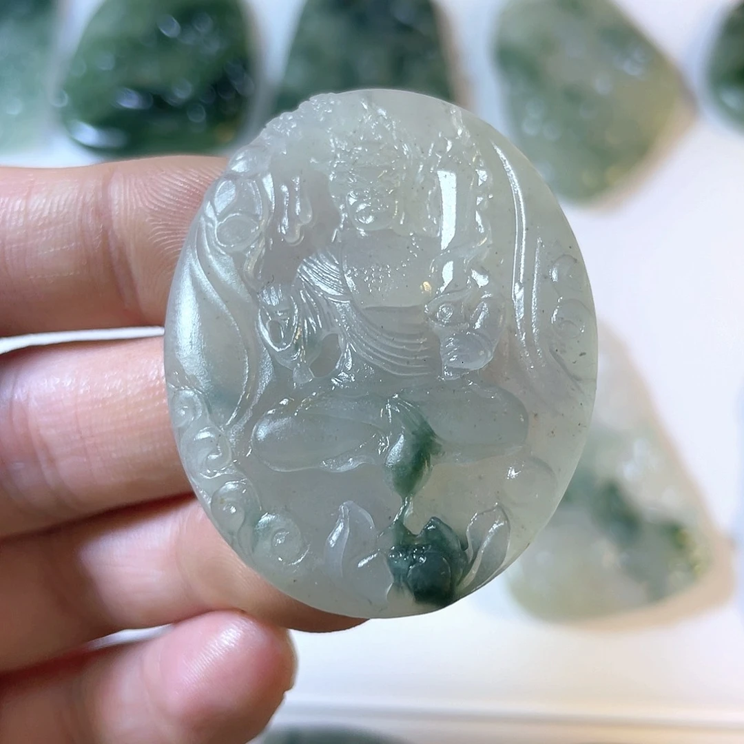 定制翡翠未镶嵌毛货