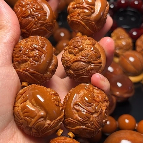 手串/手链橄榄核龙财