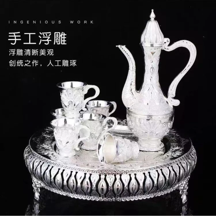 【导福】欧式茶具8件套装1托盘1壶6茶杯送礼自用