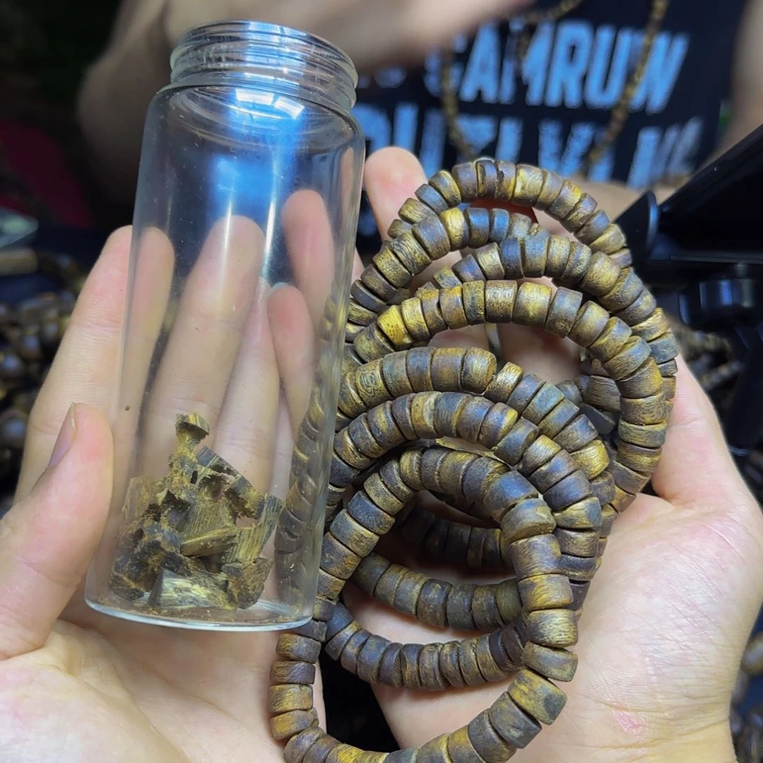 沉香碎屑沉香绿奇楠沉香原料陆河9克加多样性发一