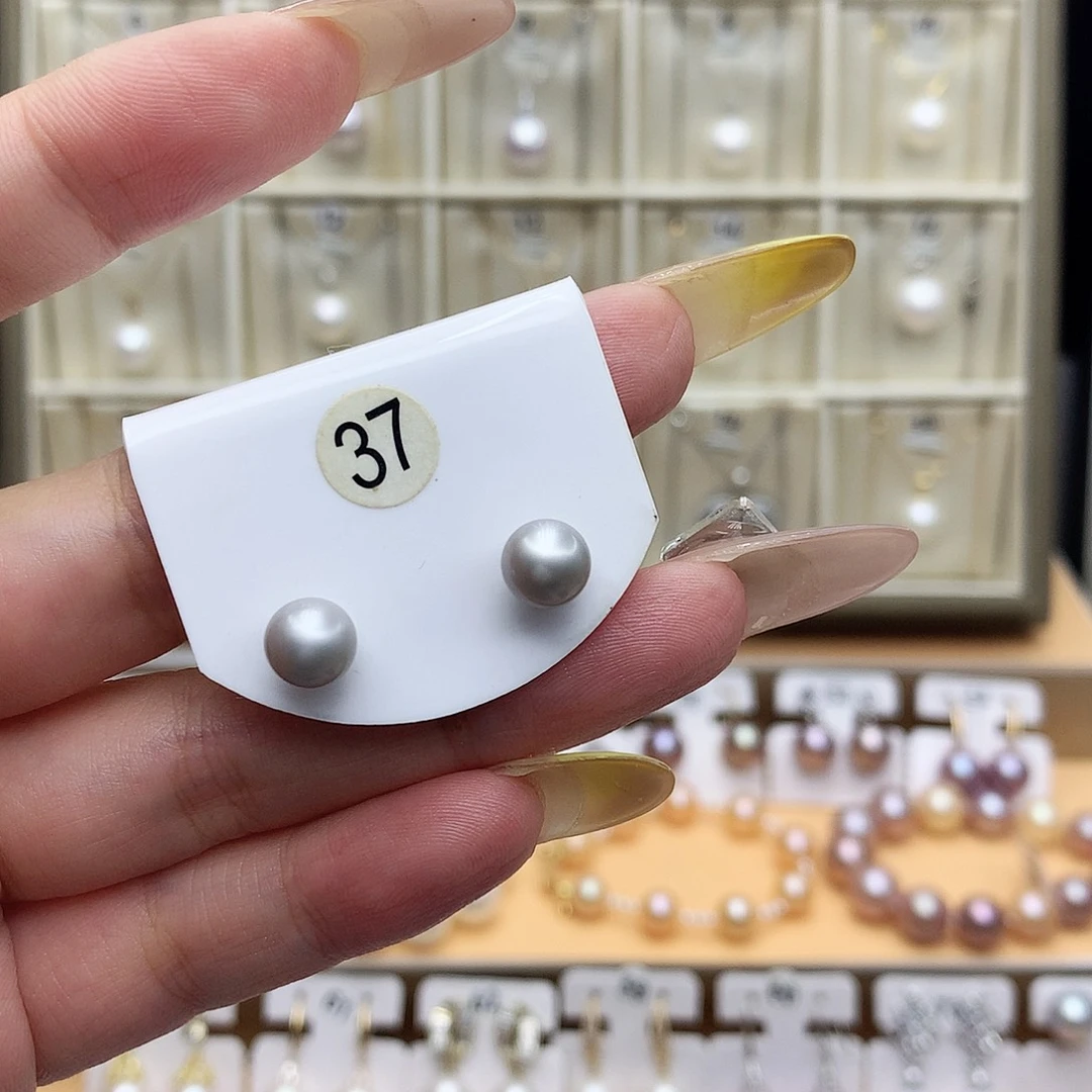 淡水珍珠银S925镶嵌项链