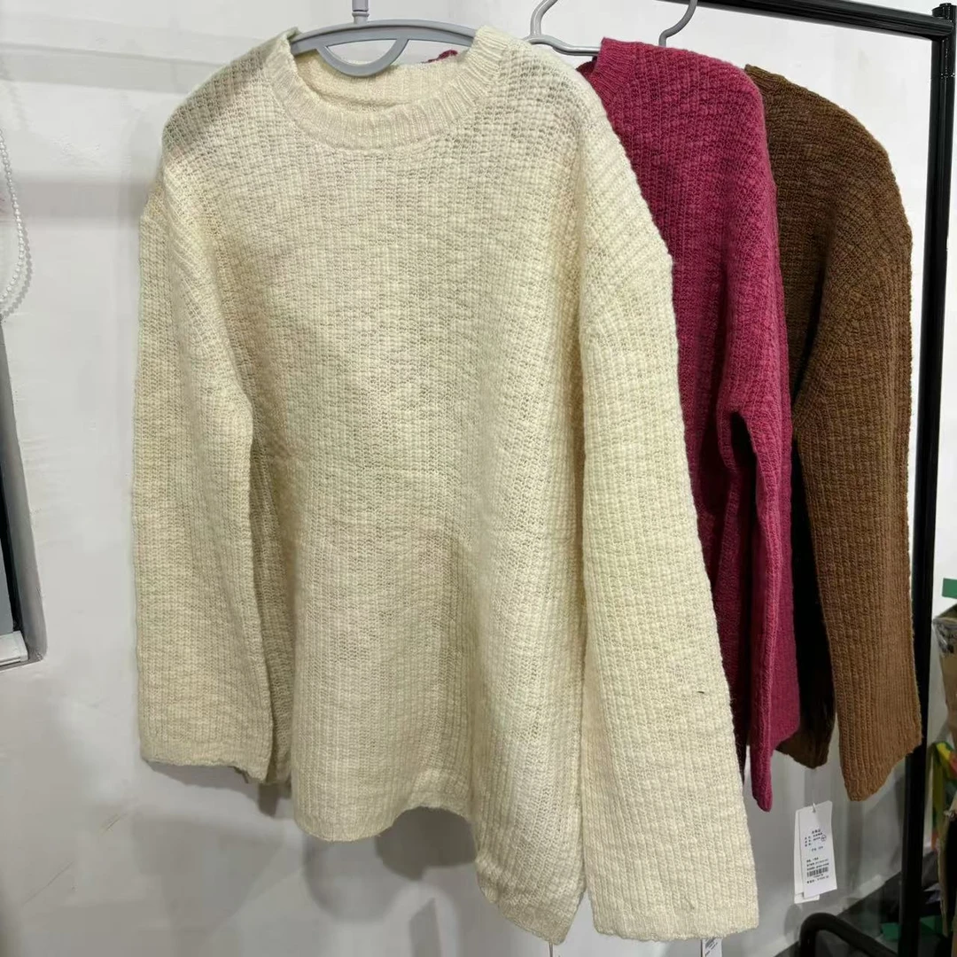 【100%宽松羊毛衫】简约时尚大气打底针织