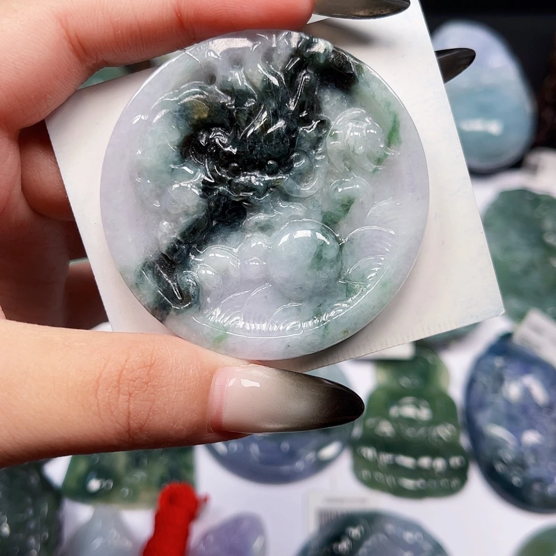 翡翠未镶嵌颈饰天然