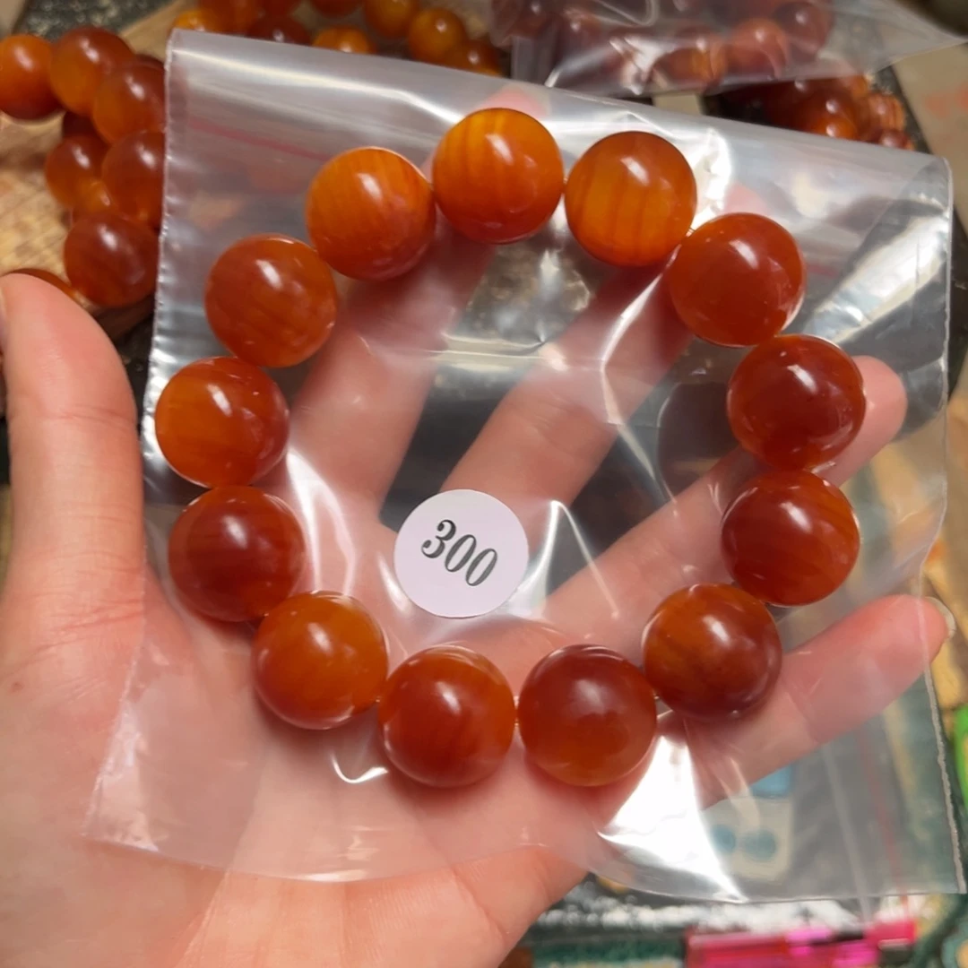 松木（琥珀木）手串/手链人*初300号1.9包浆