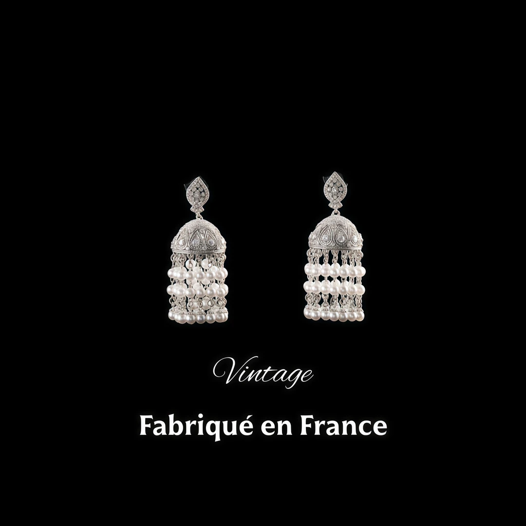 【月光流苏】复古宫廷风耳饰e738