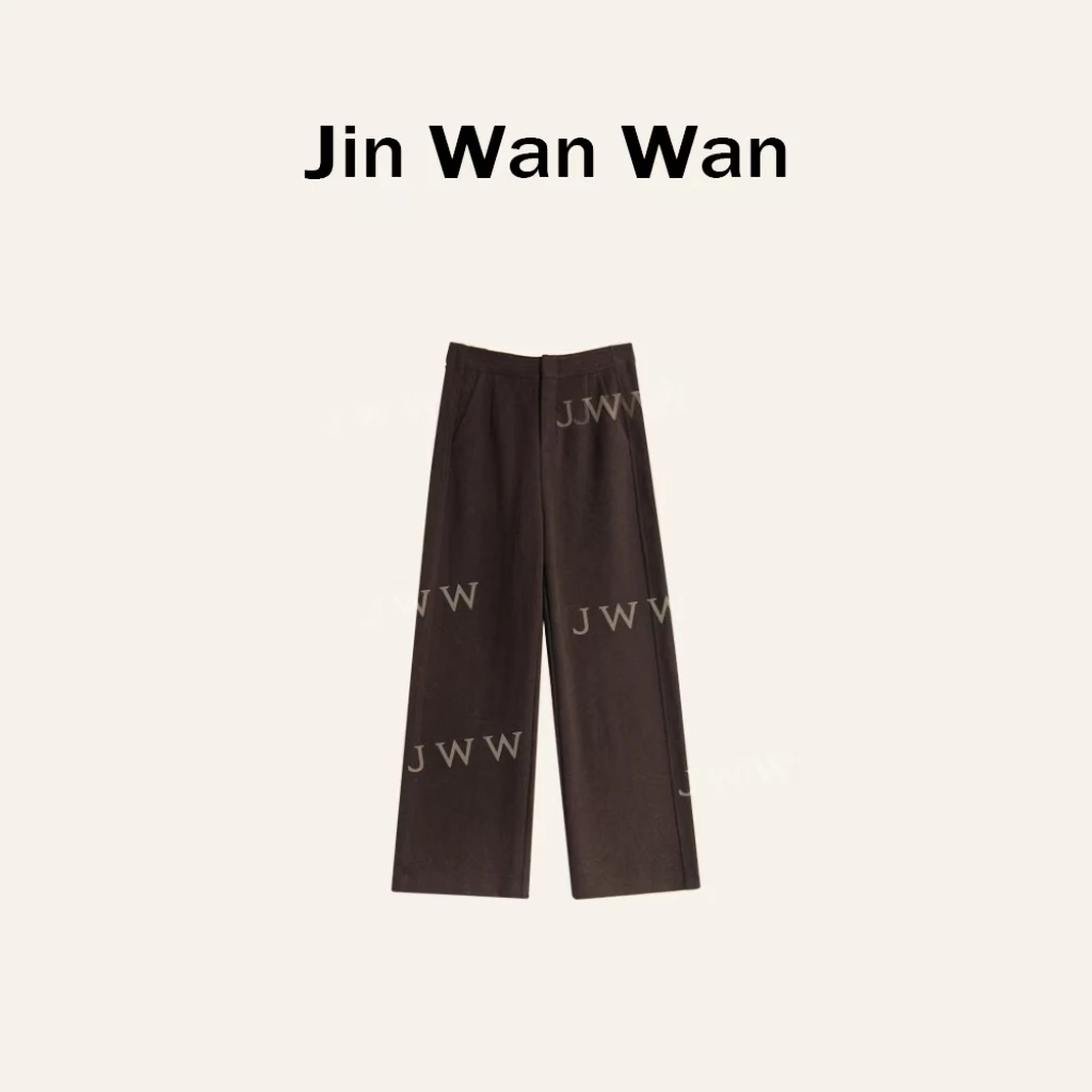 【云朵泡芙】直筒垂感高端洋气醋酸羊毛西裤 5589