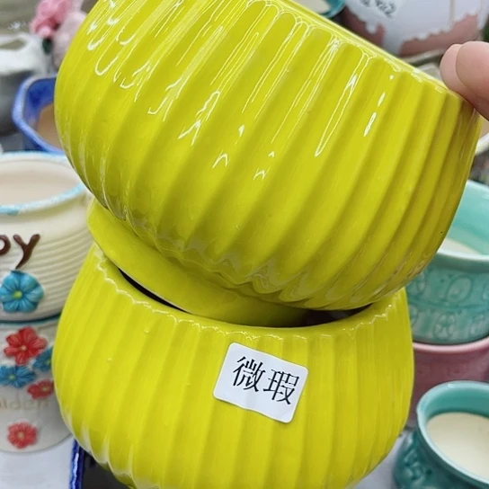 多肉绿植陶瓷花盆9.9包邮，有空