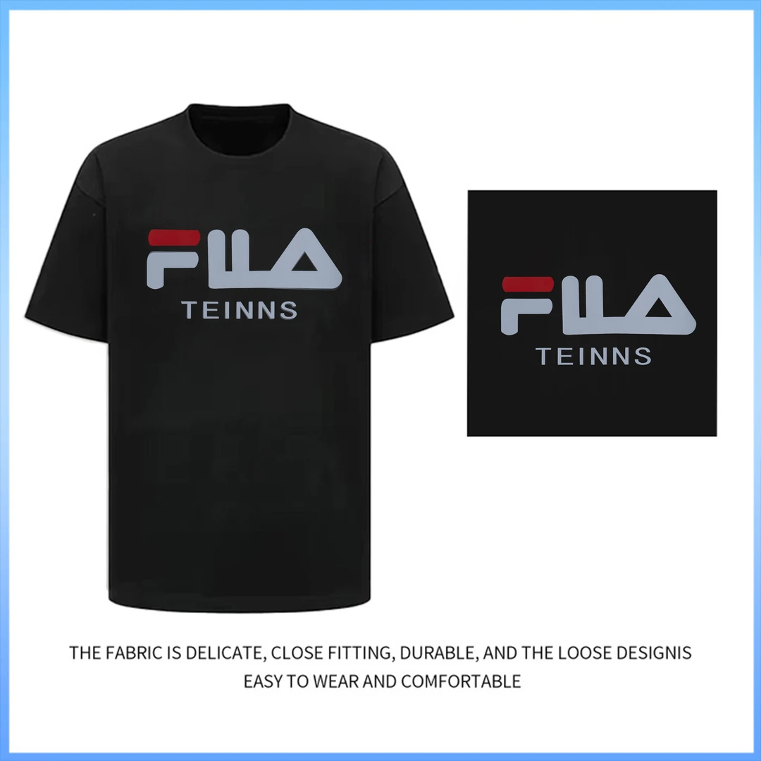 【QQ】夏季新款重磅短袖t恤男圆领美式潮牌潮流宽松百搭上衣866972