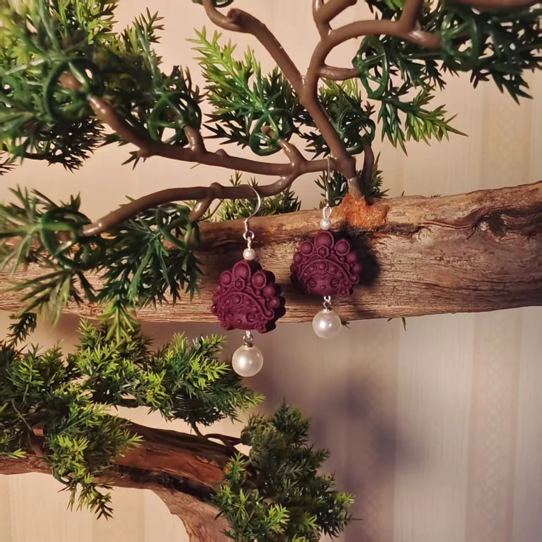 茉莉飘雪花旦耳坠hx0090zt5634