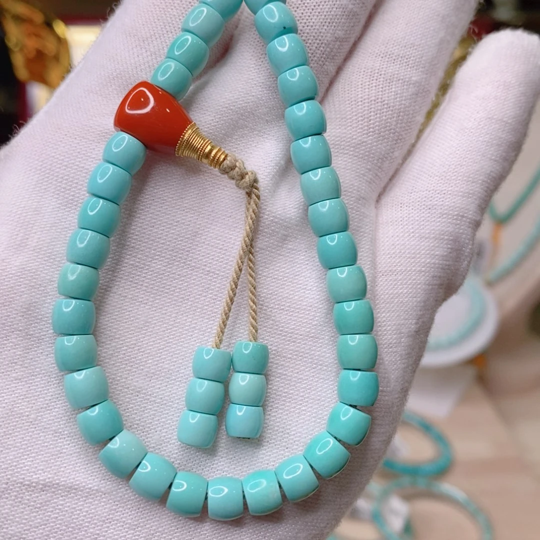 绿松石手串18K金镶嵌