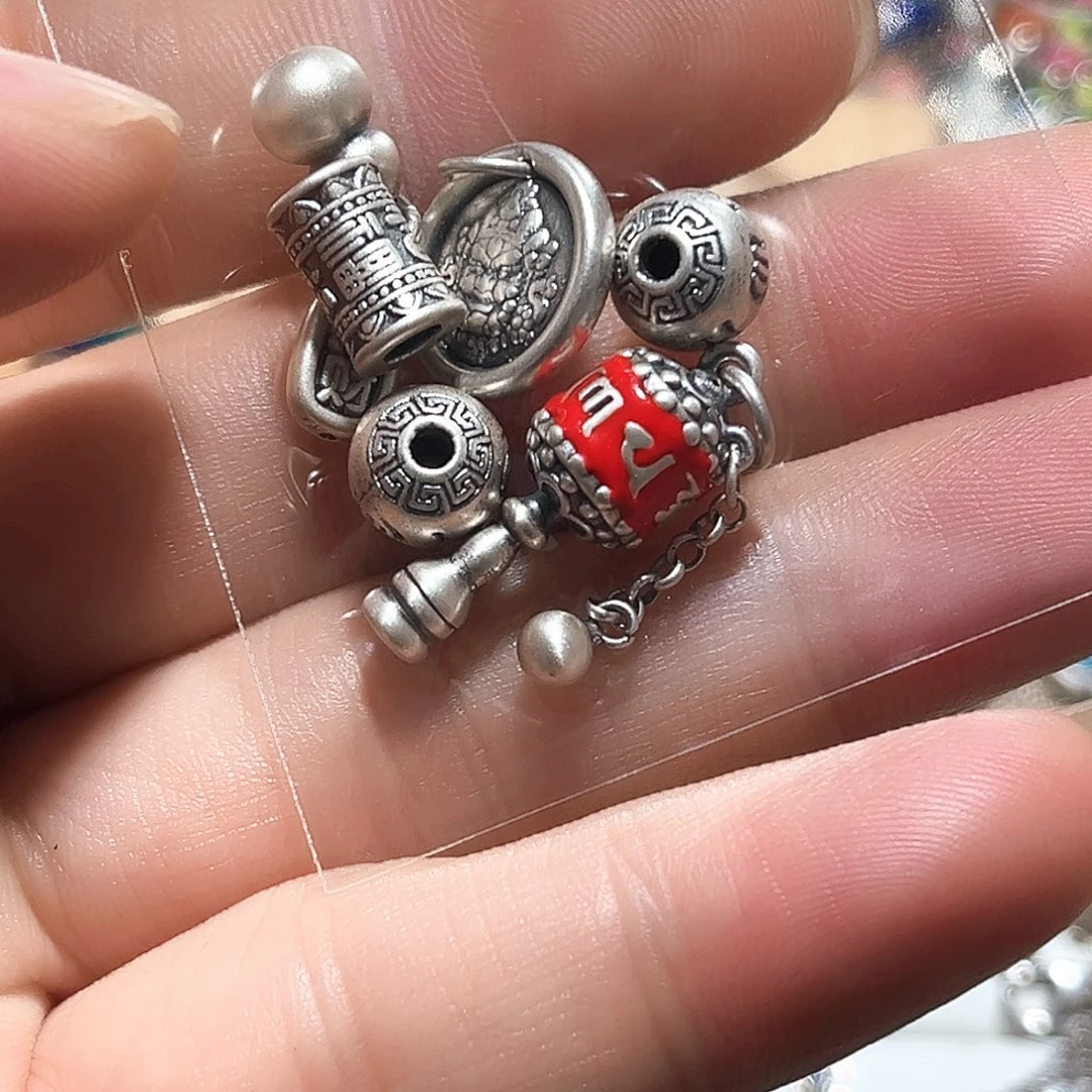 吊坠足银珐琅补的