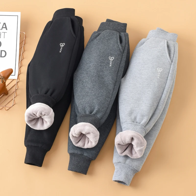 超柔【猫猫裤】儿童特厚保暖裤外穿中大童冬季男女童加绒加厚裤子