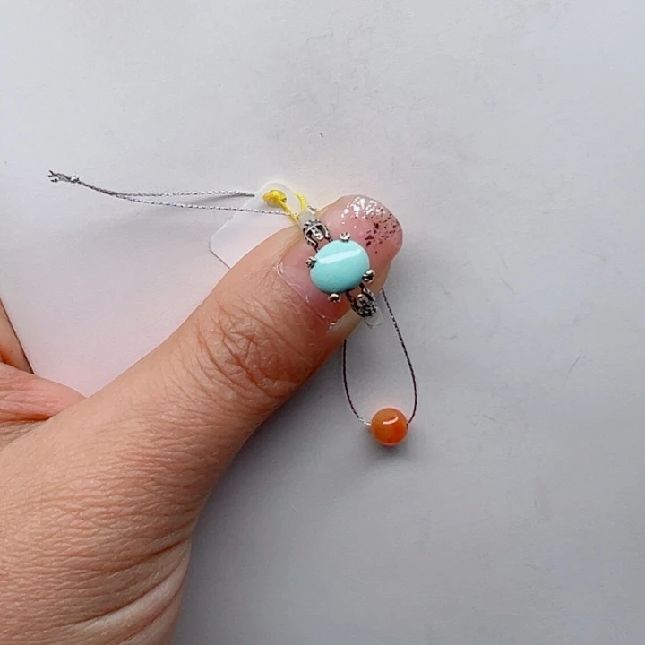 南红玛瑙戒指银S925镶嵌