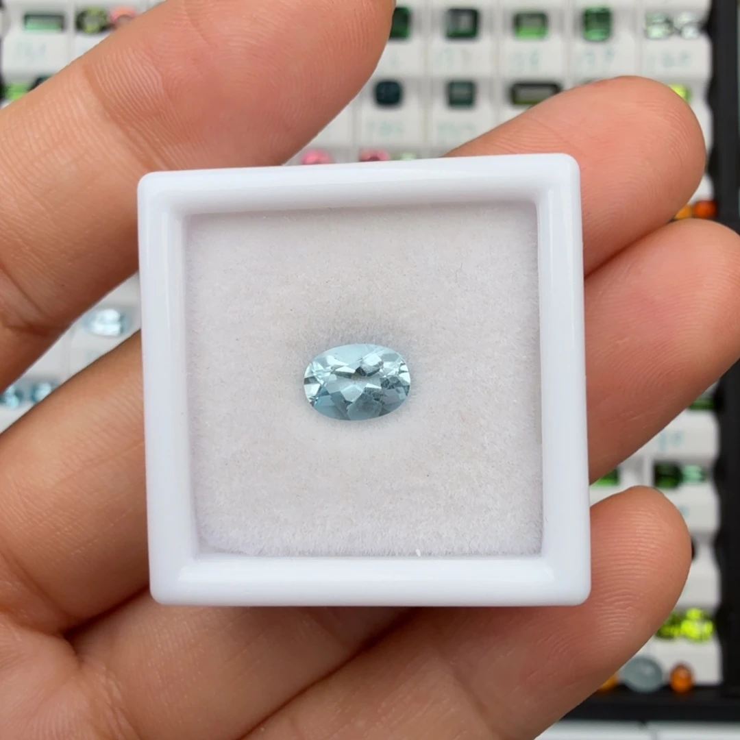 海蓝宝石裸石天然圣玛色0.73克拉