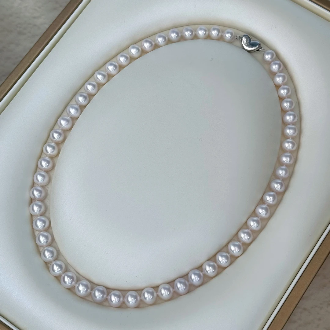 【一一专属】【小圆满】淡水正圆珍珠满串RY8161