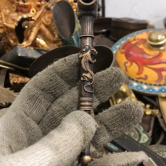 今***缘闪电购铜摆件工艺品