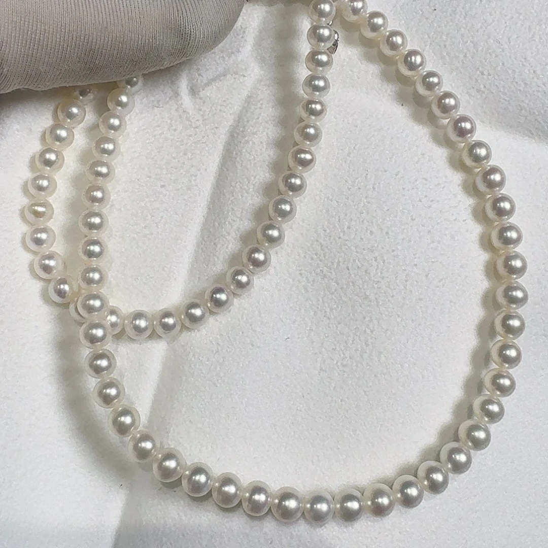 淡水珍珠颈饰银S925镶嵌