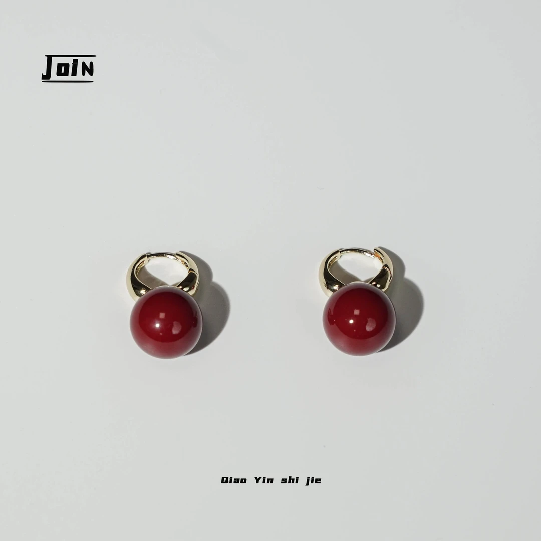 铜合金耳饰 EH1210【梅心映雪】耳环